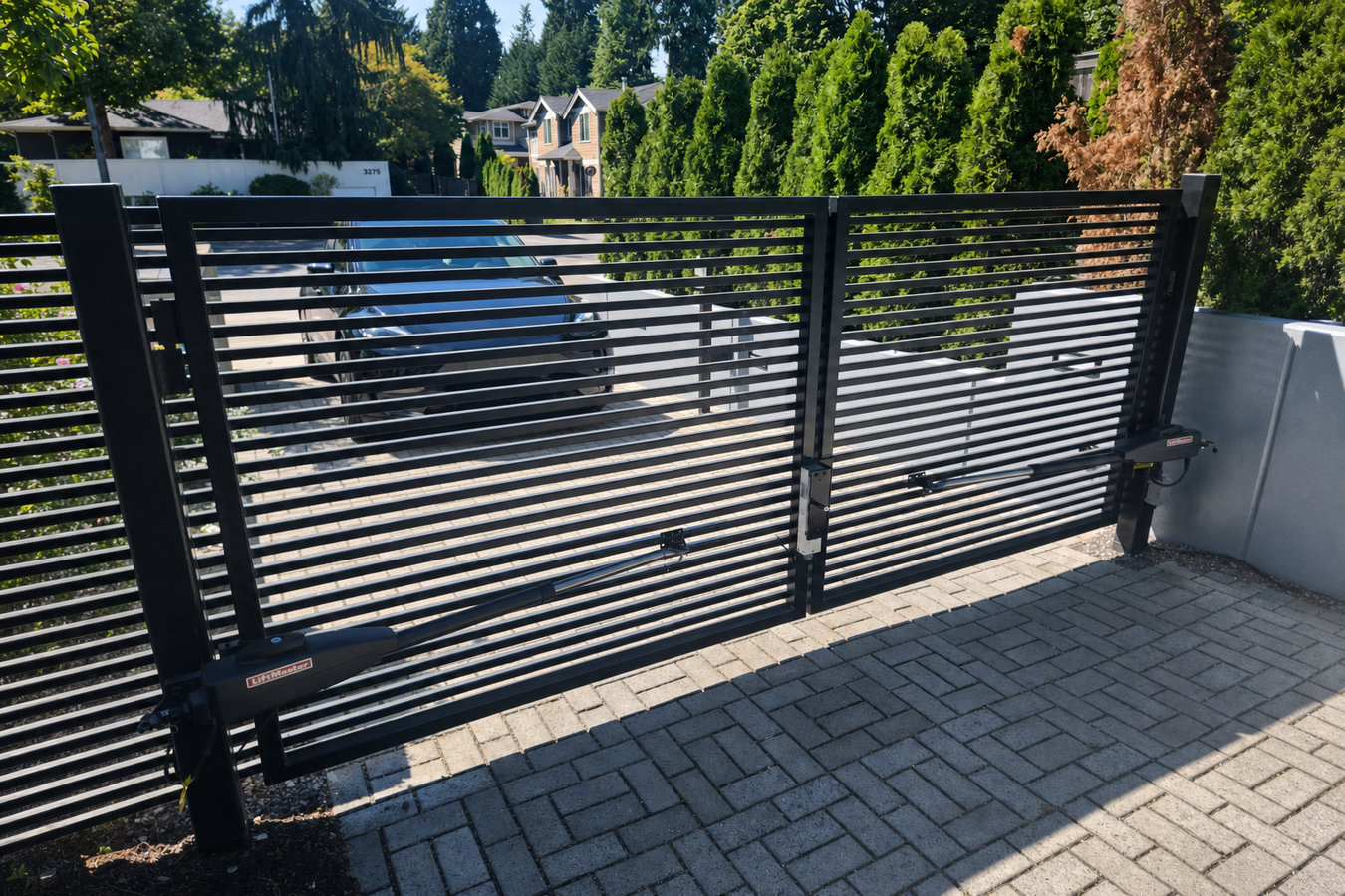 Automatic gate installation