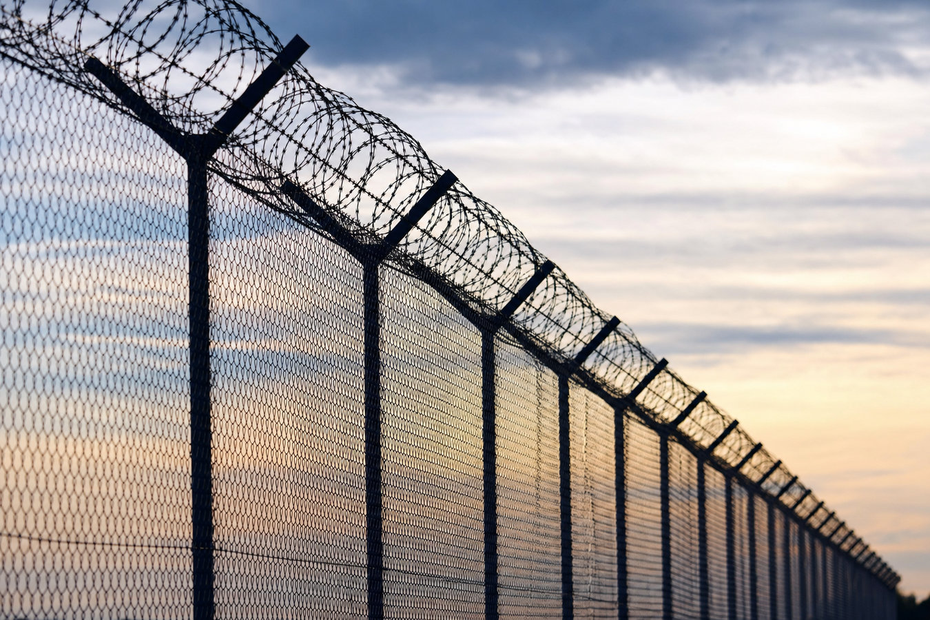 Security fence installation